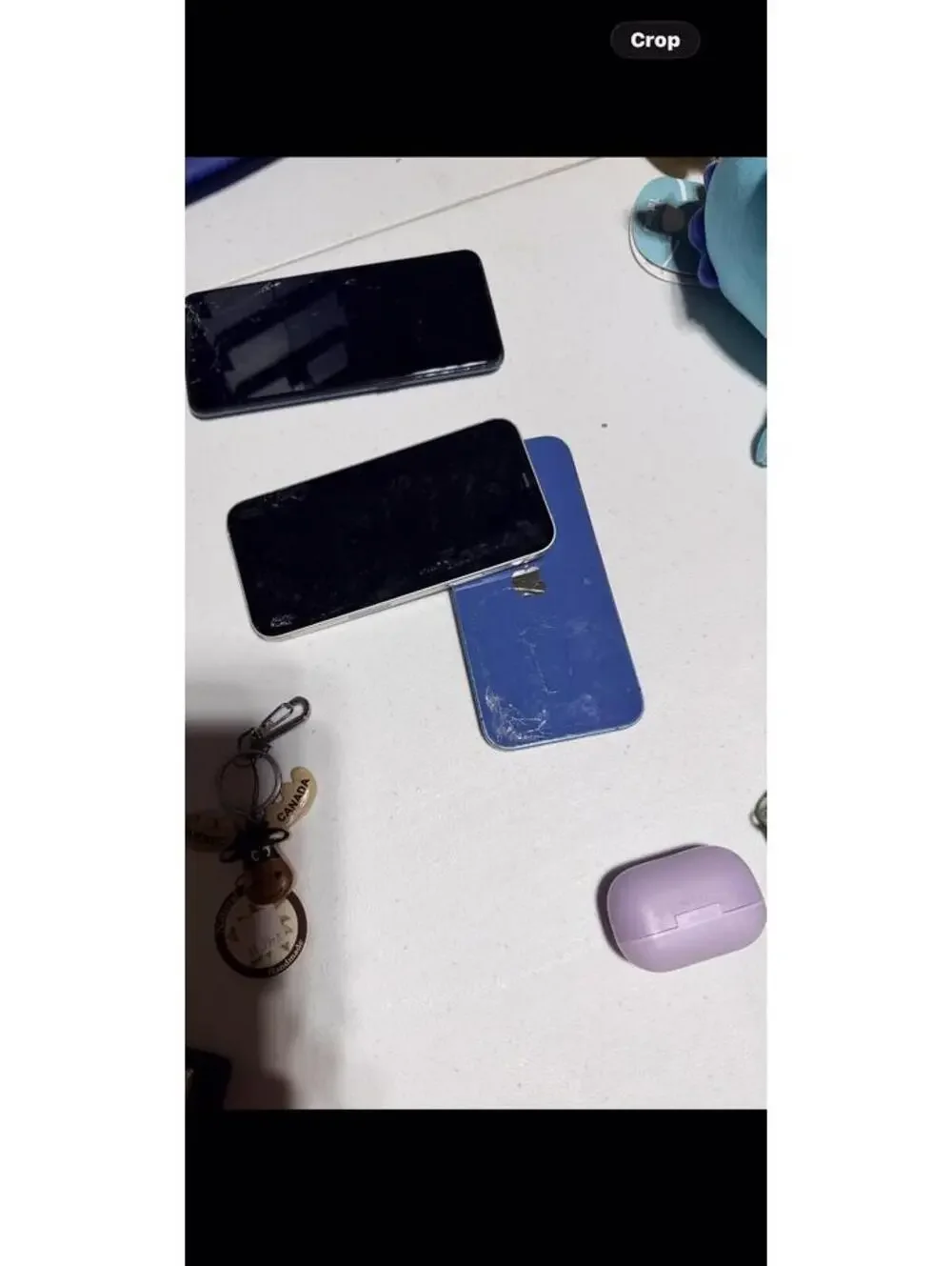 3 Phone Lot 2 iPhones  Samsung Galaxy For Parts Repair AS-IS